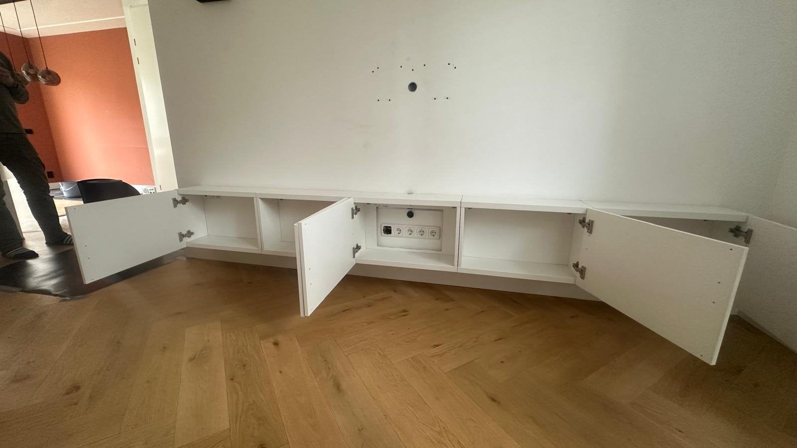 Ikea BESTA Tv meubel/ wandkasten, Ophalen, Gebruikt, Minder dan 150 cm, Minder dan 100 cm