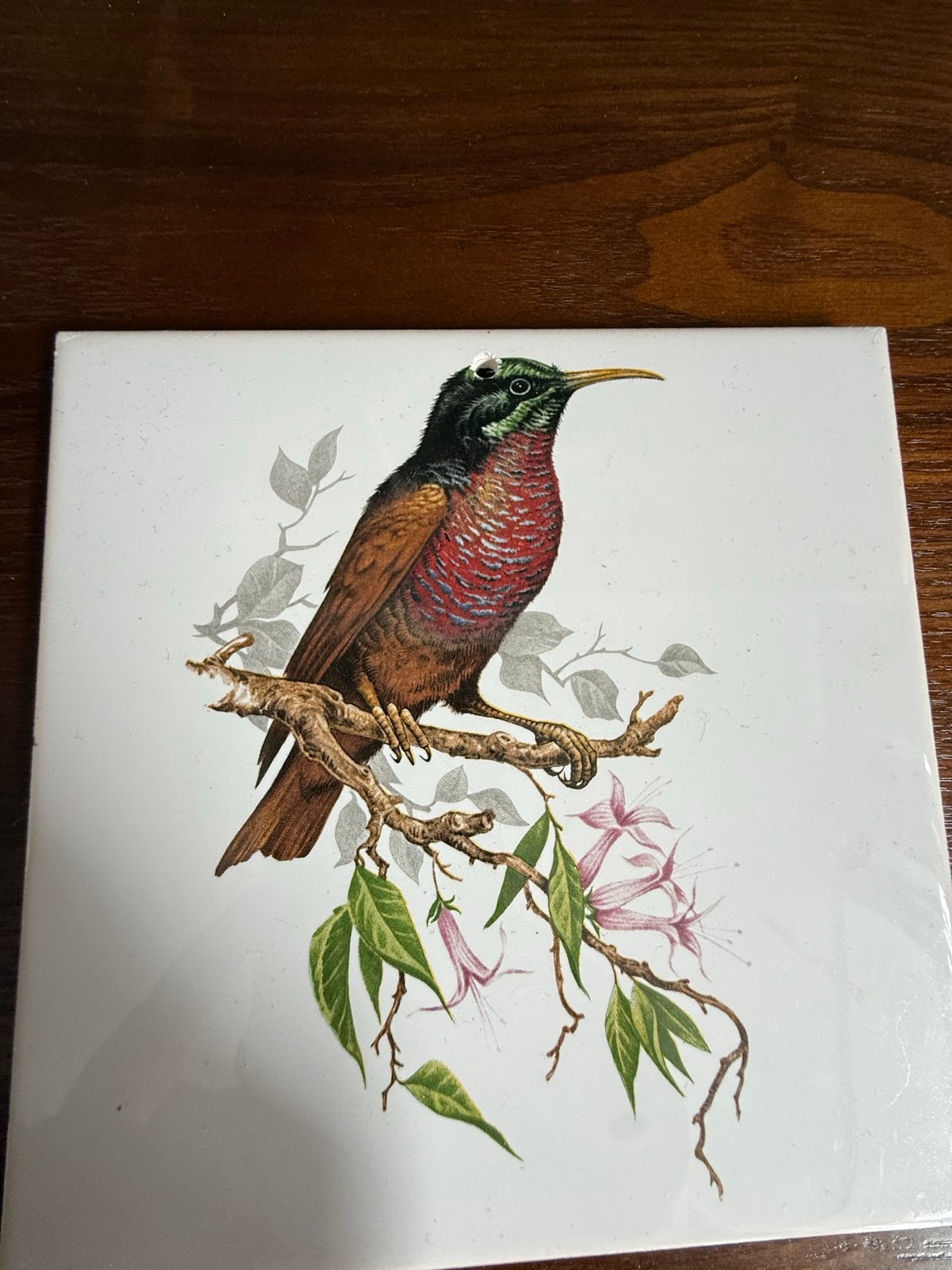 Vintage Wandtegel Mosa Holland met een vogel, Ophalen of Verzenden