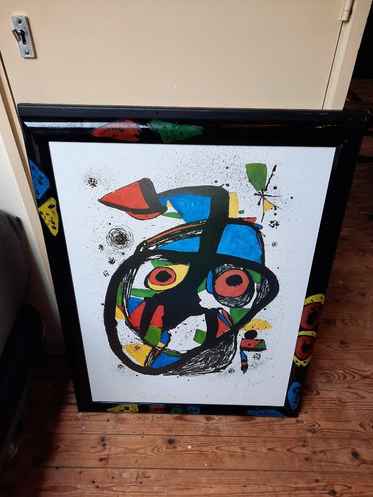 Joan Miró Kunstprint in Lijst - Abstracte Kleuren, Ophalen of Verzenden