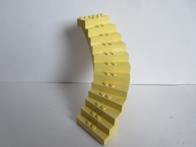 nr. 9933, Lichtgele wenteltrap 13x13x12., Ophalen of Verzenden, Gebruikt, Lego