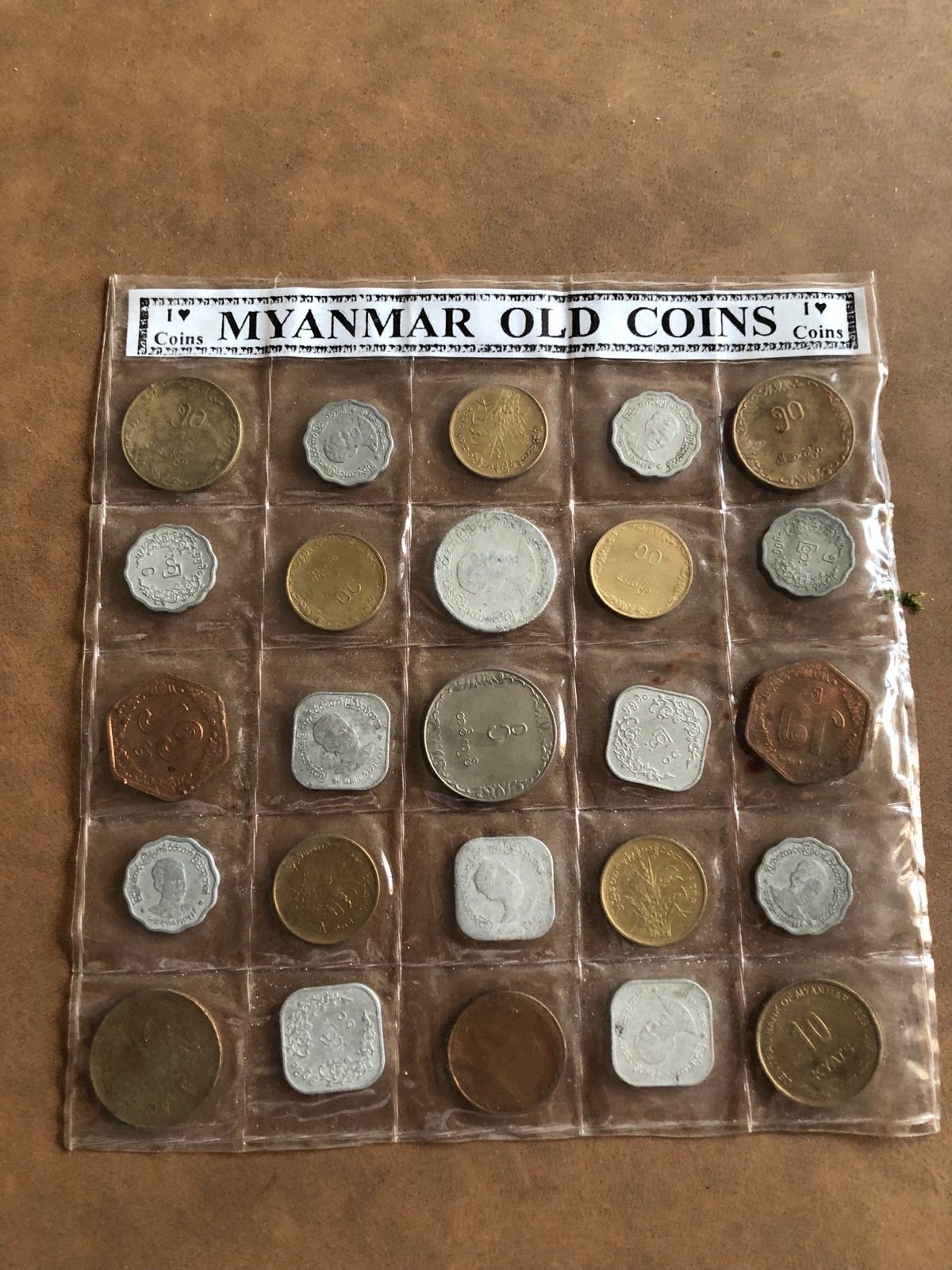 Verzameling oude munten uit Cyprus en Myanmar, Ophalen of Verzenden, Zuidoost-Azië, Setje