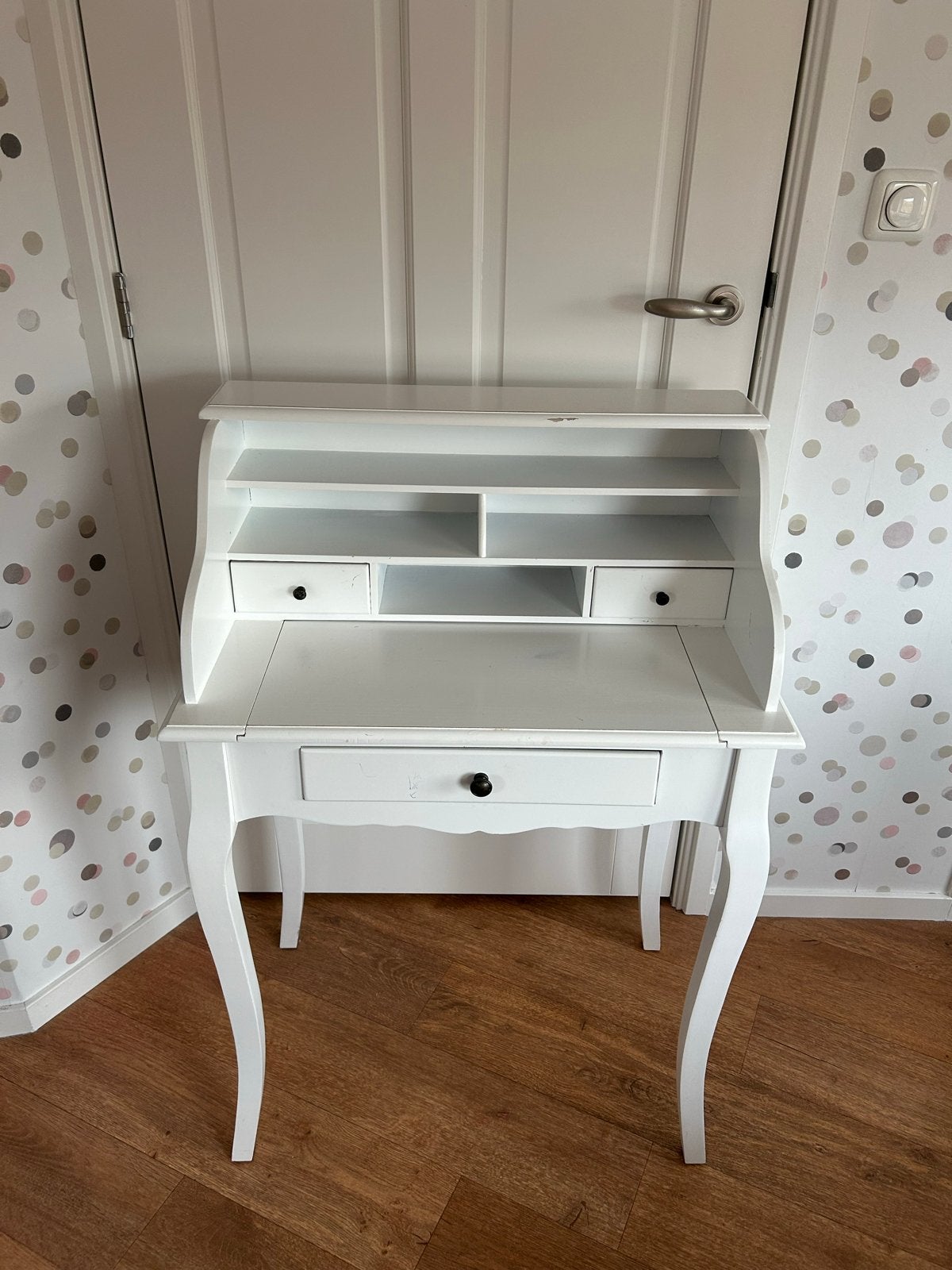 Witte kaptafel / make-up tafel weg voor een klein prijsje, Ophalen, Minder dan 50 cm, Gebruikt, Minder dan 100 cm