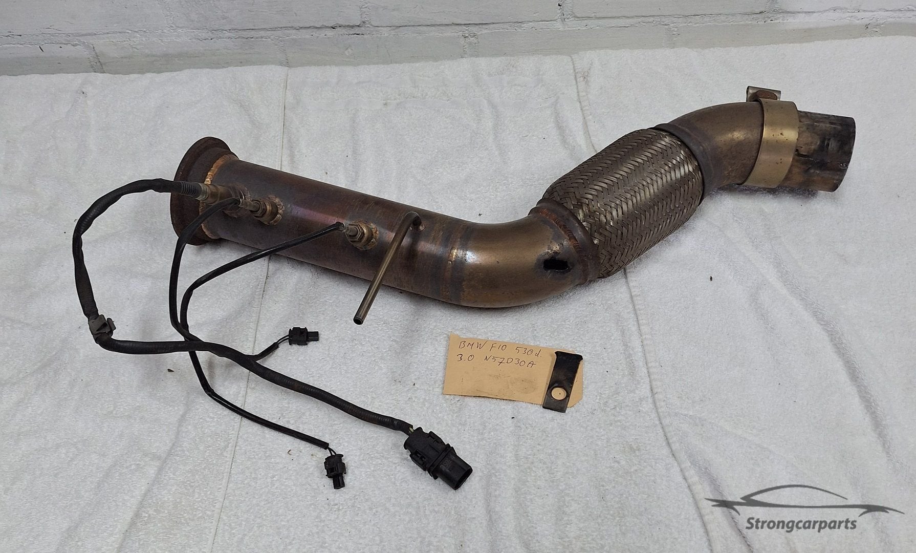 Downpipe BMW F10 F11 inclusief lambda en flexibel deel, Auto-onderdelen, Uitlaatsystemen, Gebruikt, -, -, Ophalen of Verzenden