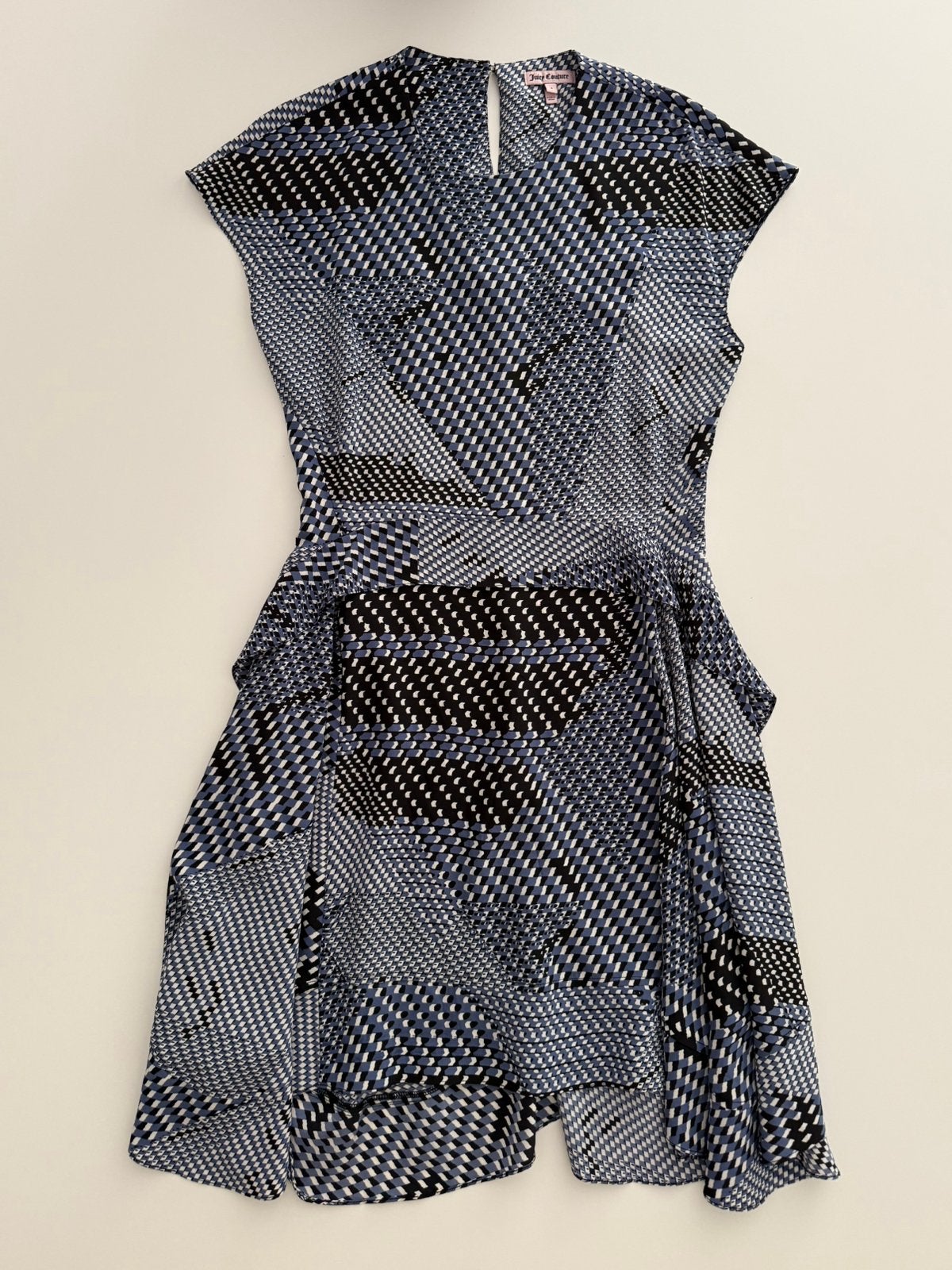Juicy Couture zijden jurk maat 4 (S) blauw, Kleding | Dames, Blauw, Ophalen of Verzenden, Zo goed als nieuw, Maat 36 (S)