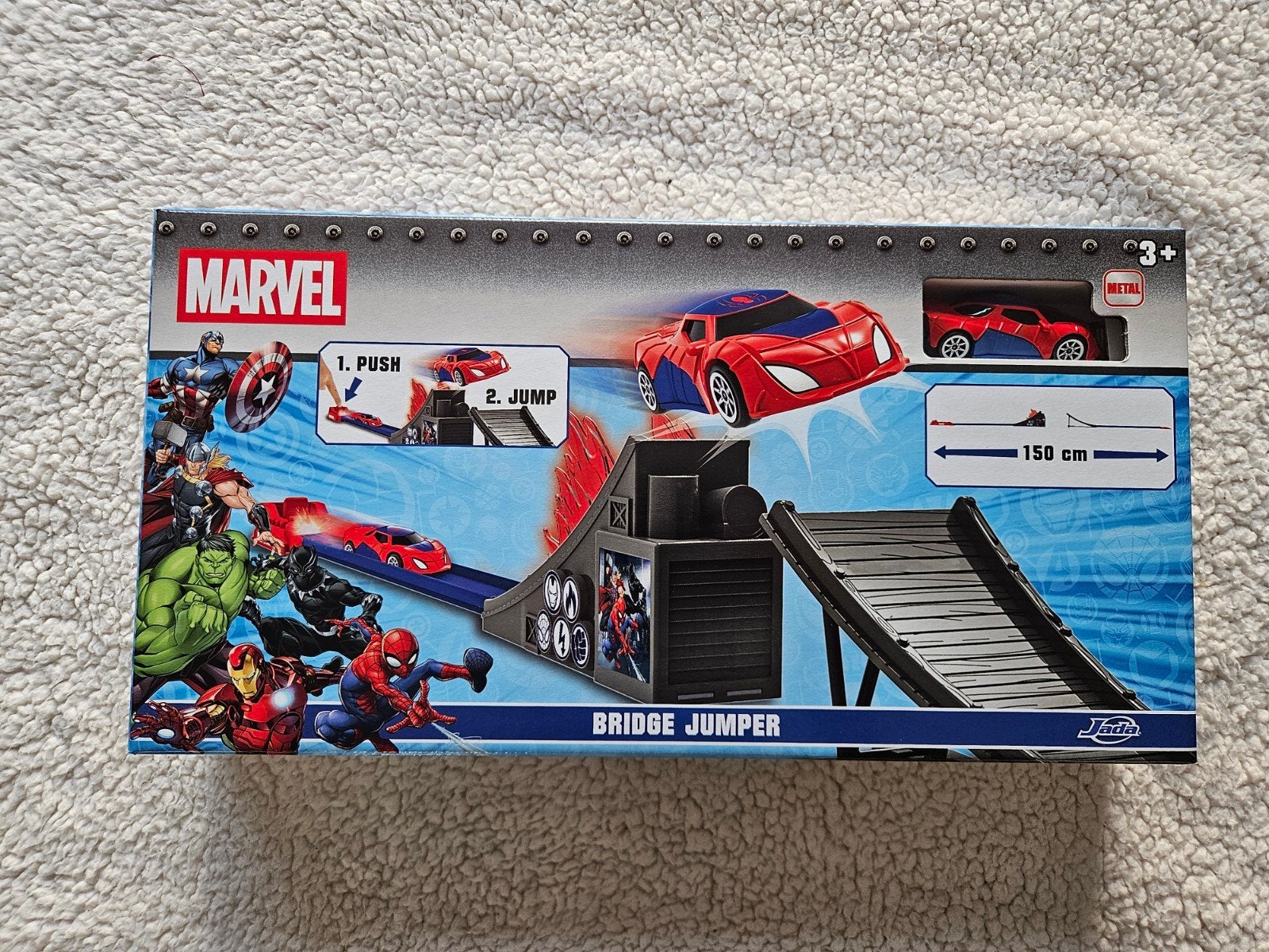Marvel Spider-Man Bridge Jumper Racebaan Speelset, Ophalen of Verzenden, Nieuw