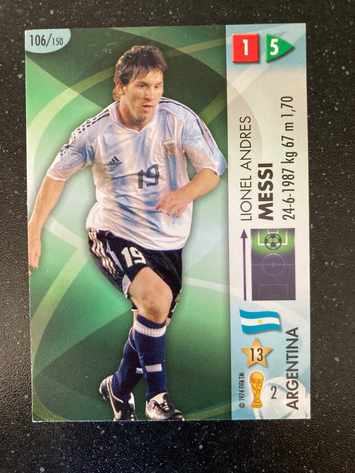 Panini WK 2006 - Goaaal! Kaart #106 Lionel Messi, Ophalen of Verzenden