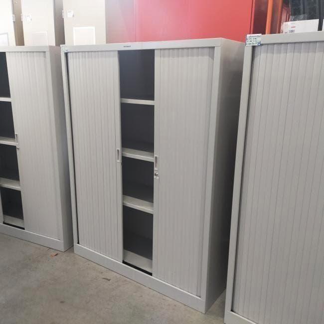 metalen roldeurkasten opbergkasten voor kantoor of garage, Ophalen, Kunststof, Gebruikt, 100 tot 150 cm