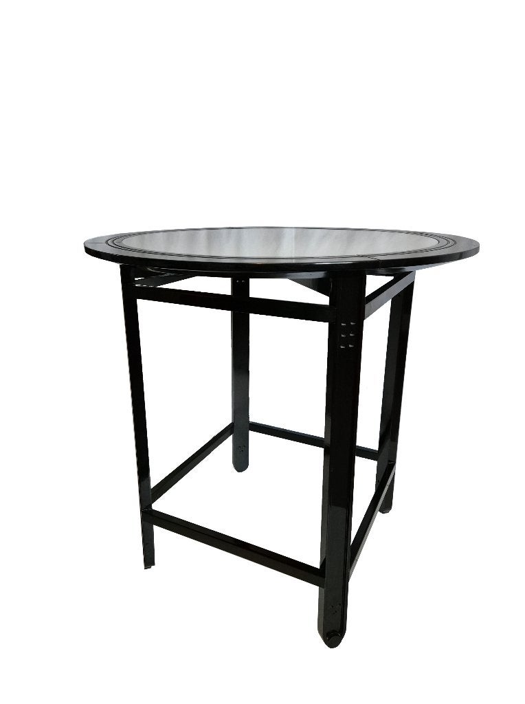 Fantastische vintage Giorgetti Umberto Asnago design tafel, Huis en Inrichting, Ophalen, Gebruikt, Zwart, Hout