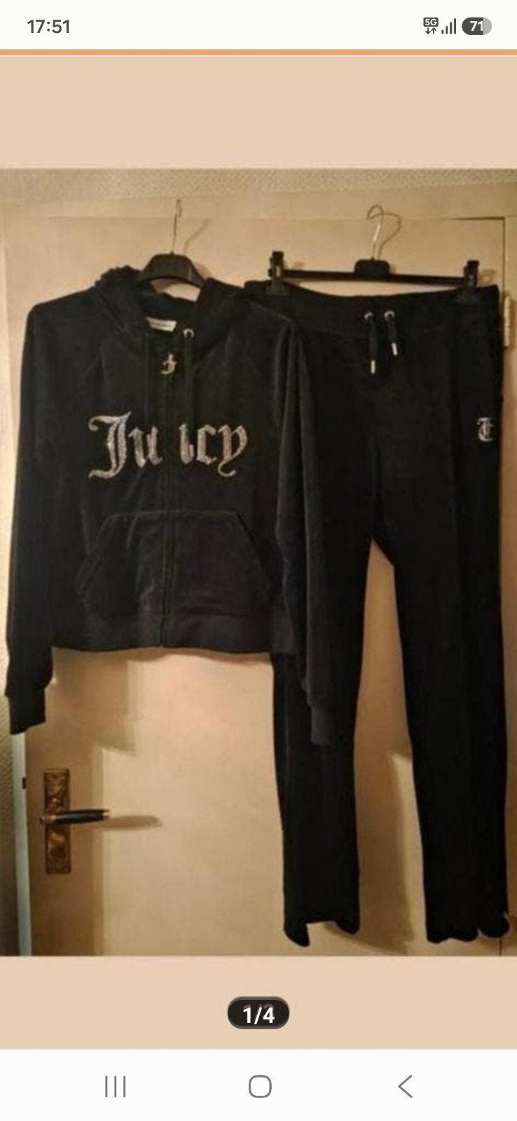 Juicy Couture pak, Zwart, Maat 46/48 (XL) of groter, Ophalen of Verzenden, Zo goed als nieuw