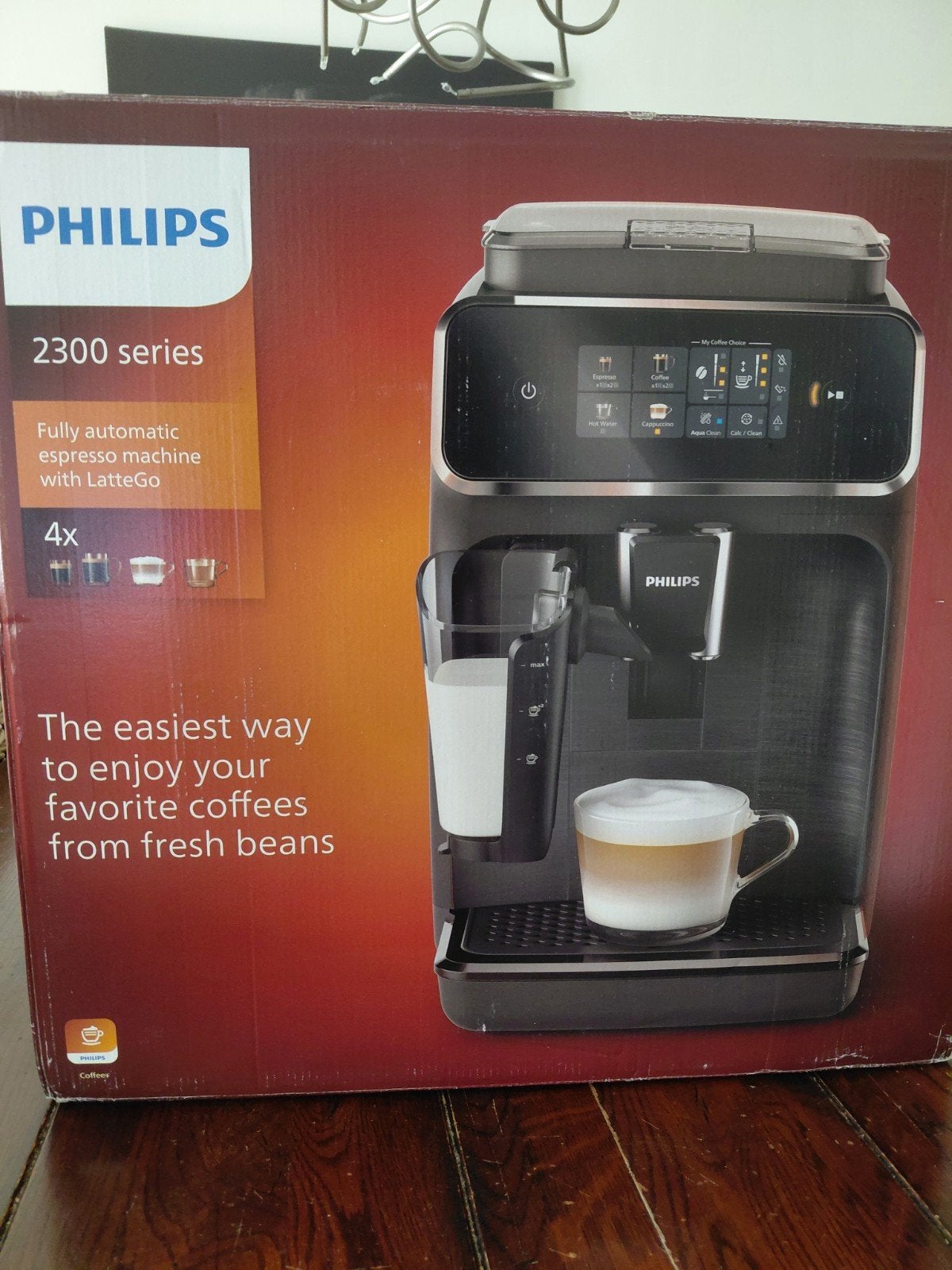 Splinternieuw in doos: Philips EP2339/40 espressomachine, Espresso apparaat, Nieuw, 4 tot 10 kopjes, Koffiebonen