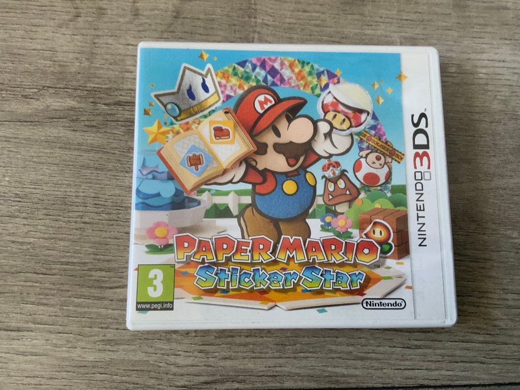 Paper Mario Sticker Star voor de Nintendo 3DS, Avontuur en Actie, 1 speler, Ophalen of Verzenden, Zo goed als nieuw