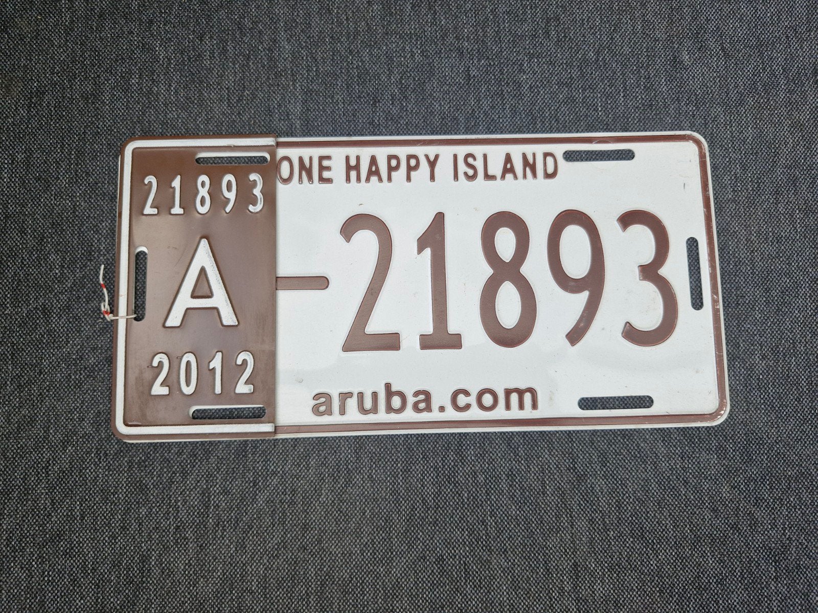 Kentekenplaat Aruba nummerbord Nummerplaat License plate, Verzenden, Gebruikt, Auto's