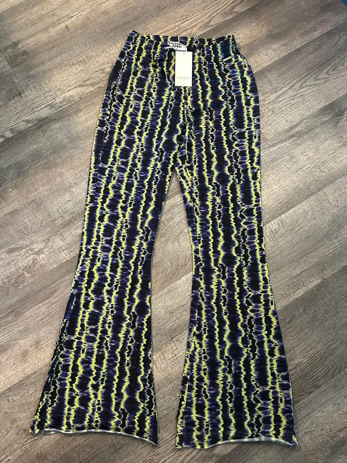 Colourful Rebel flared pants mesh, maat L, Meerkleurig, Maat 42/44 (L), Nieuw, Ophalen of Verzenden