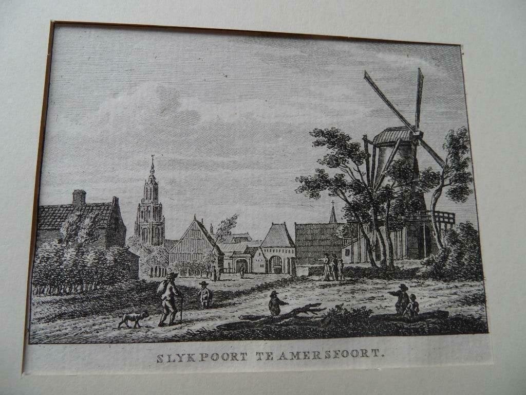 G 210 Amersfoort De Slykpoort Proefdruk Kopergravure, Ophalen of Verzenden