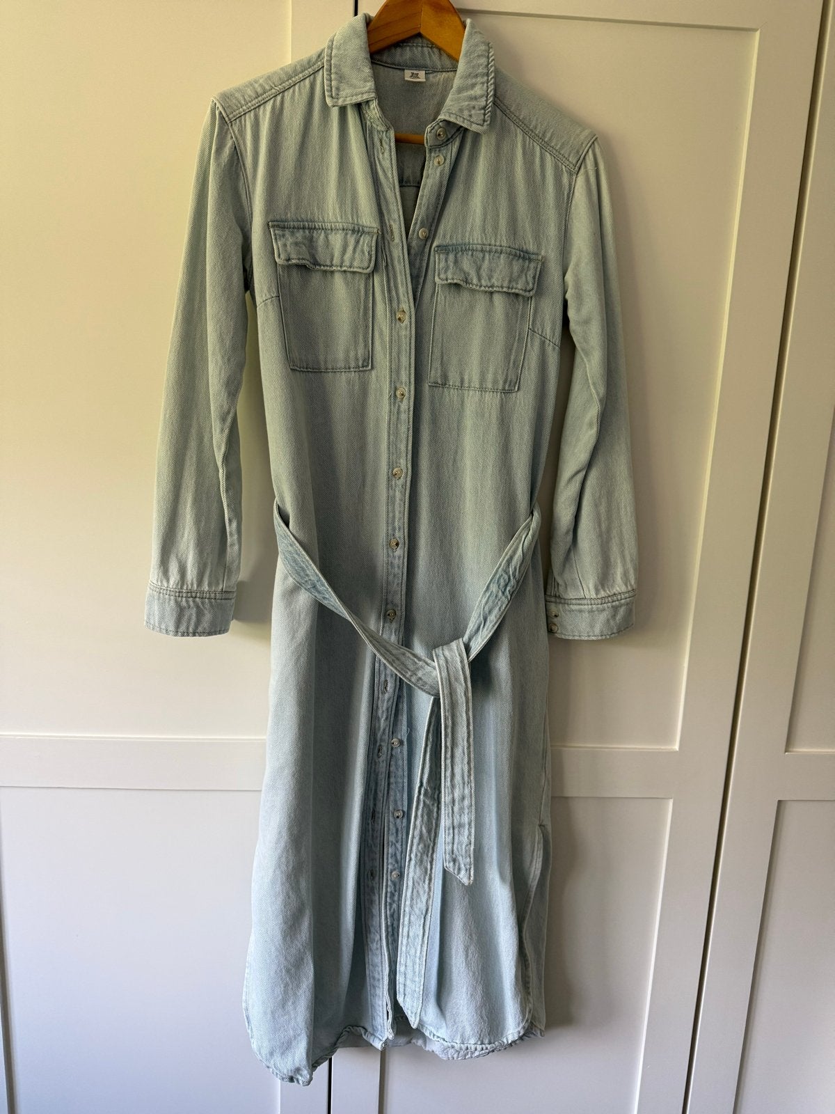 H&M &DENIM spijkerjurk lichtblauw maat XXS valt als XS, Blauw, Ophalen of Verzenden, Zo goed als nieuw, Maat 34 (XS) of kleiner