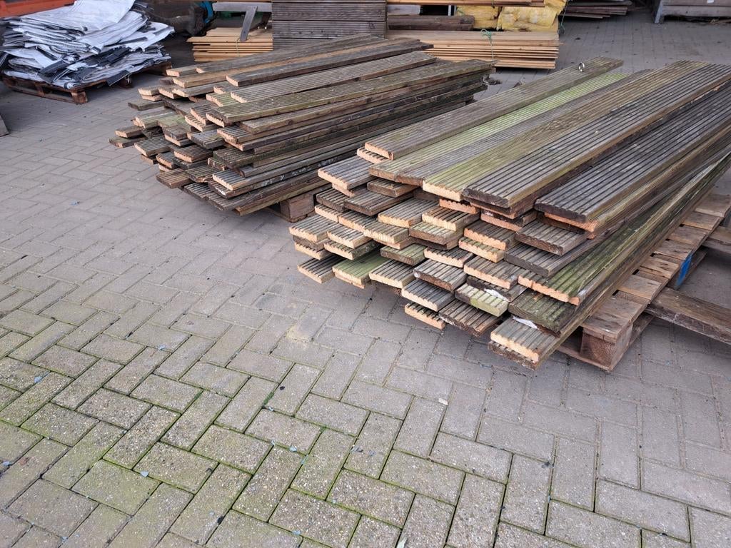 Vlonder planken. hardhouten planken. Rabat deelen. Bamboe ., Ophalen of Verzenden, 250 cm of meer, Planken, Hardhout