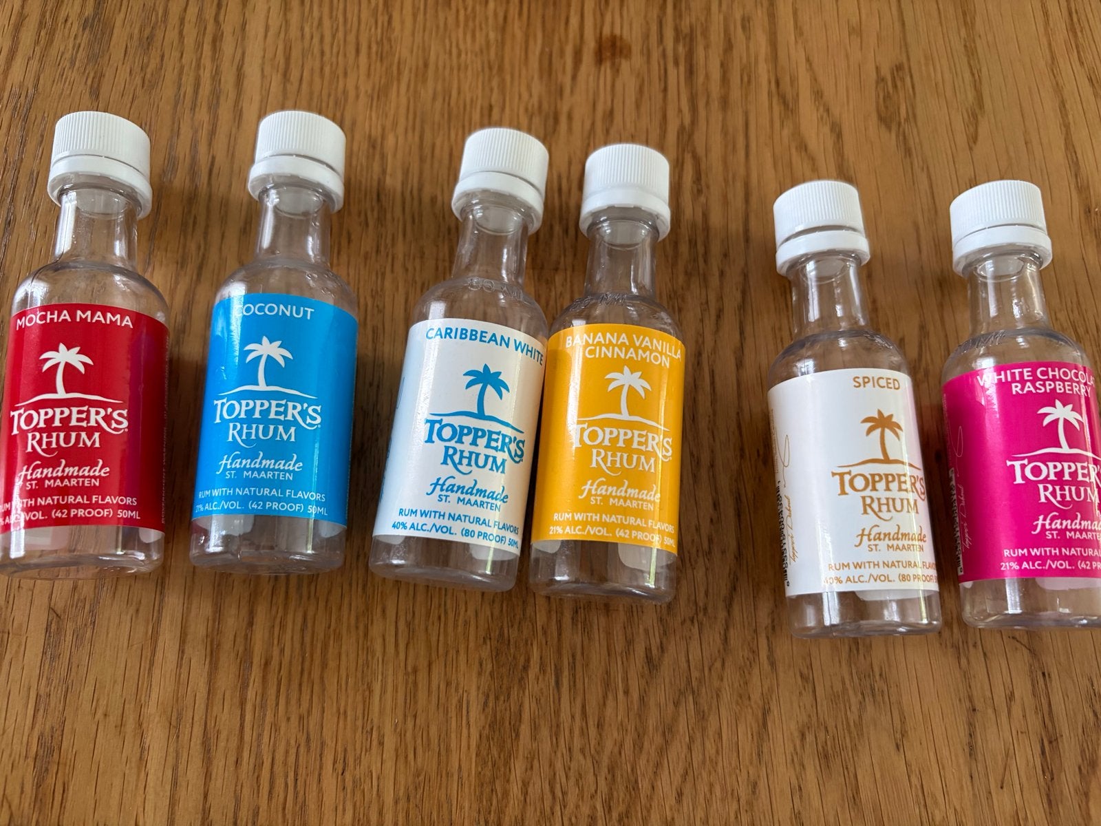Topper's- lege rumflesjes  uit St. Maarten, Ophalen of Verzenden, Nieuw, Overige gebieden, Overige typen