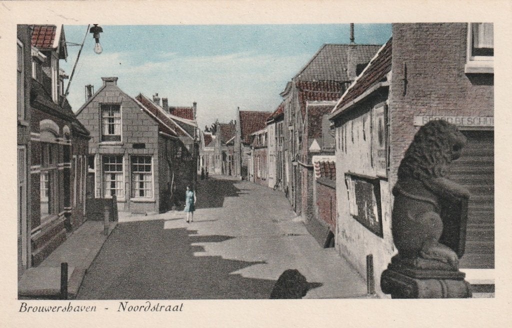 BROUWERSHAVEN Noordstraat kl.f., Verzenden, 1940 tot 1960, Ongelopen, Zeeland