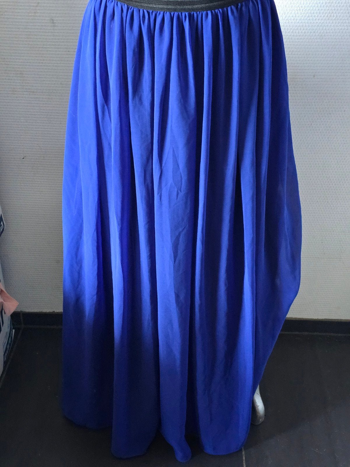 SHK Mode Blauwe Maxi Rok - Maat S, SHK MODE, Blauw, Ophalen of Verzenden, Zo goed als nieuw
