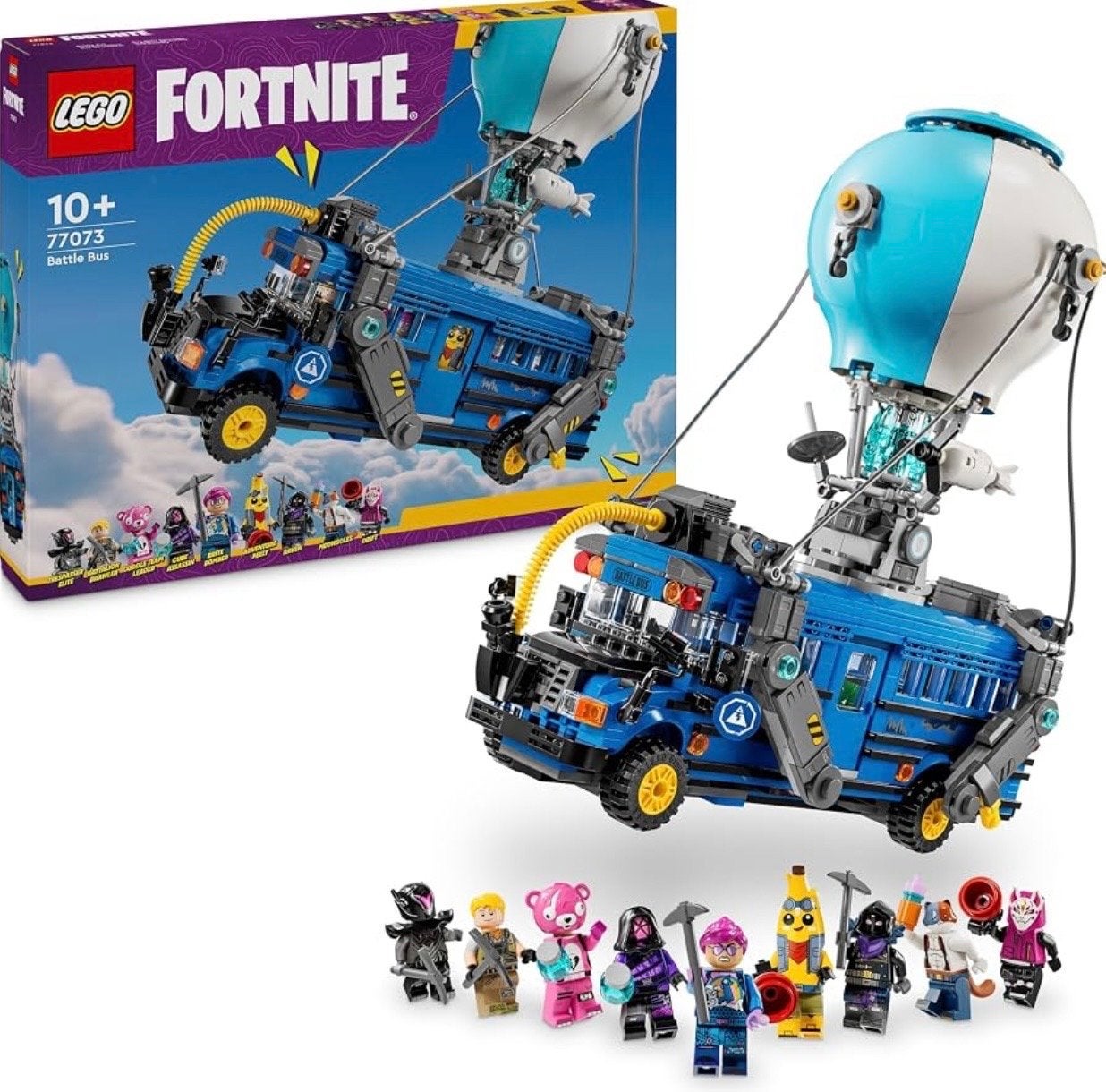 LEGO Fortnite Battle Bus (77073) met 9 minifiguren, Lego, Ophalen of Verzenden, Zo goed als nieuw, Compleet