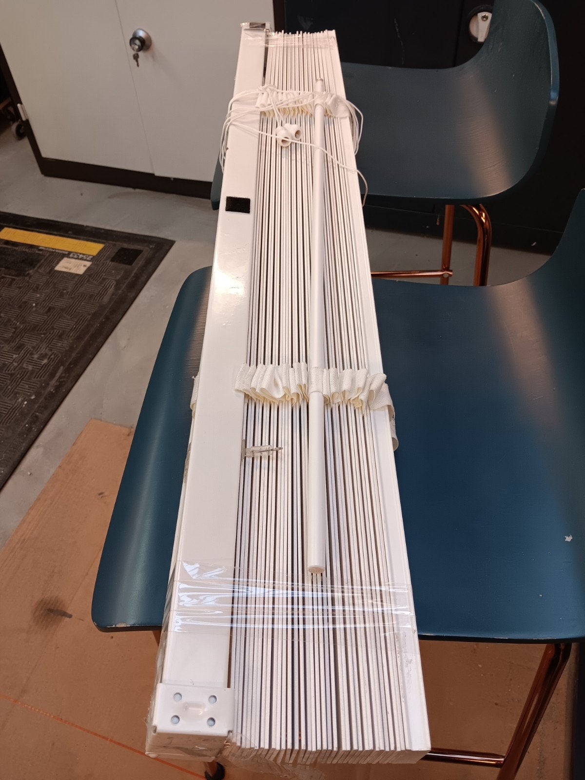 raambekleding, Ophalen, Wit, 100 cm, 150 cm