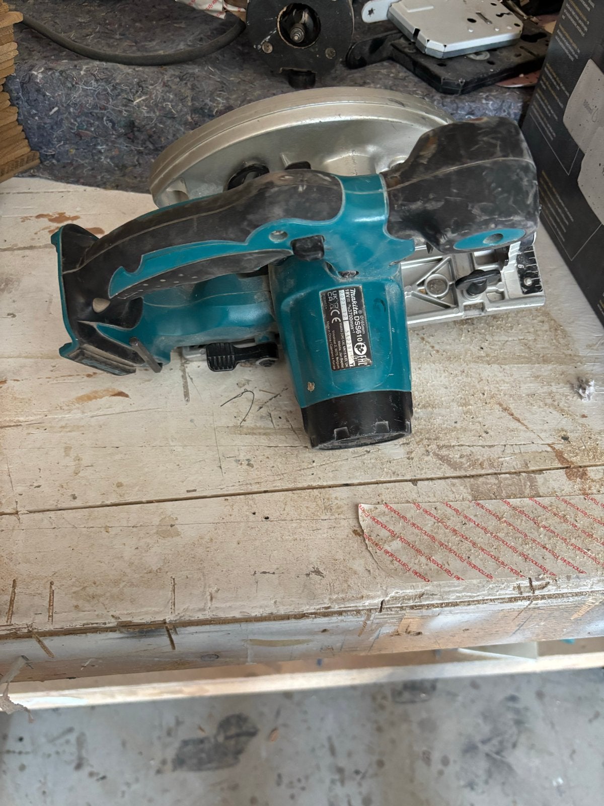 Makita DSS610 Cirkelzaag 18V - Krachtig en Draagbaar, Gebruikt, Cirkelzaag, 600 tot 1200 watt, Ophalen of Verzenden