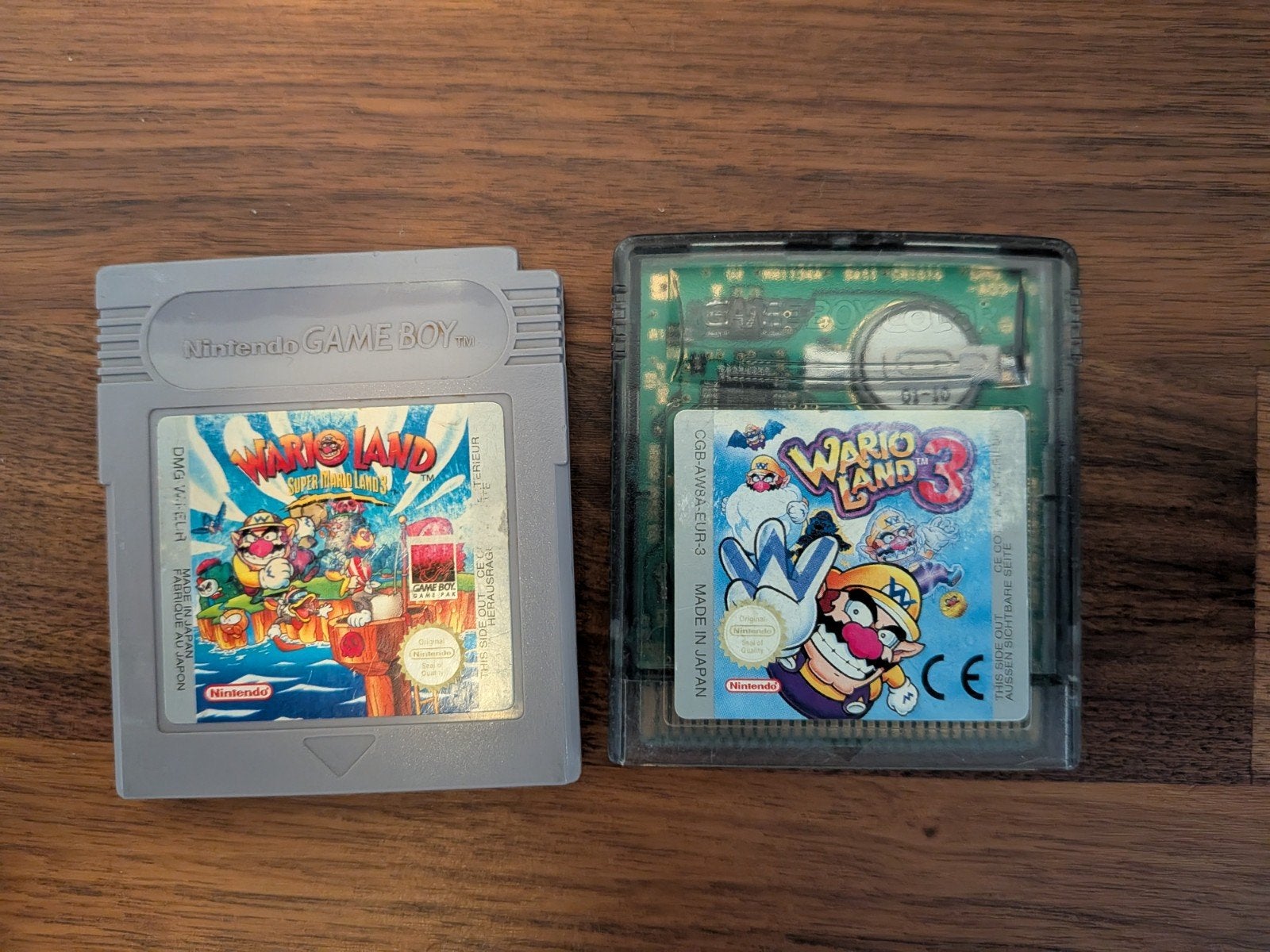 Wario Land 1 & 3 Gameboy spellen (werking onbekend), 1 speler, Ophalen of Verzenden, Vanaf 3 jaar, Niet werkend