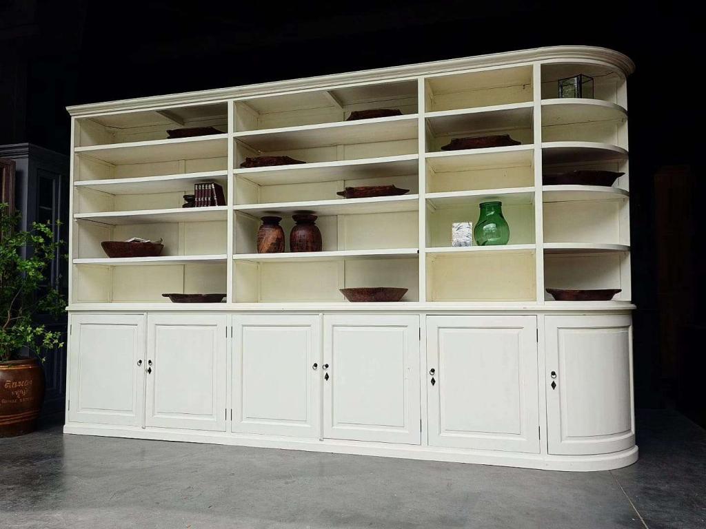 Geweldige grote bibliotheekkast | Halfronde Winkelkast #8486