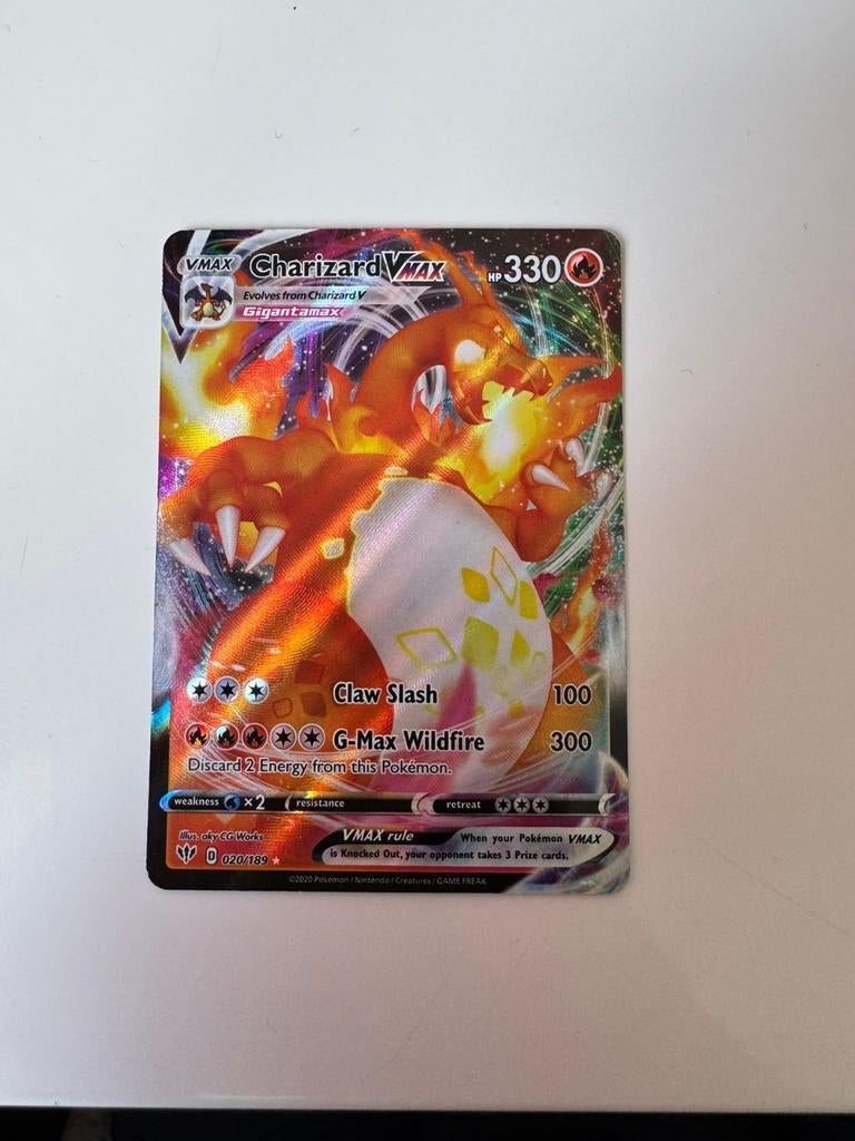 Charizard #20 Vmax pokemon darkness ablaze, Hobby en Vrije tijd, Verzamelkaartspellen | Pokémon, Ophalen of Verzenden, Zo goed als nieuw