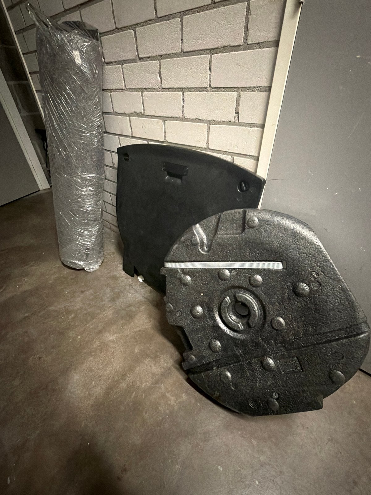 Kofferbakbekleding en reservewielhouder, Ophalen, Gebruikt, Volkswagen, Spatbord