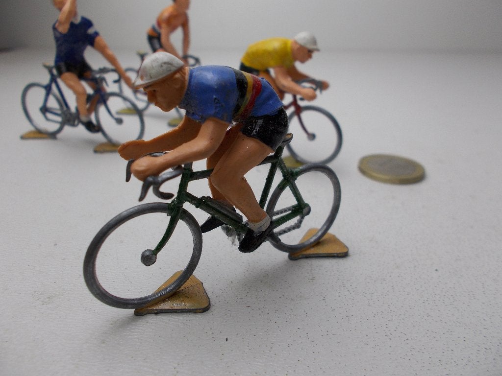 Vintage WIELRENNERS 4 x "KOPPLOEG" (Metaal/Plastic), Ophalen of Verzenden, Zo goed als nieuw, Overige typen, Overige merken