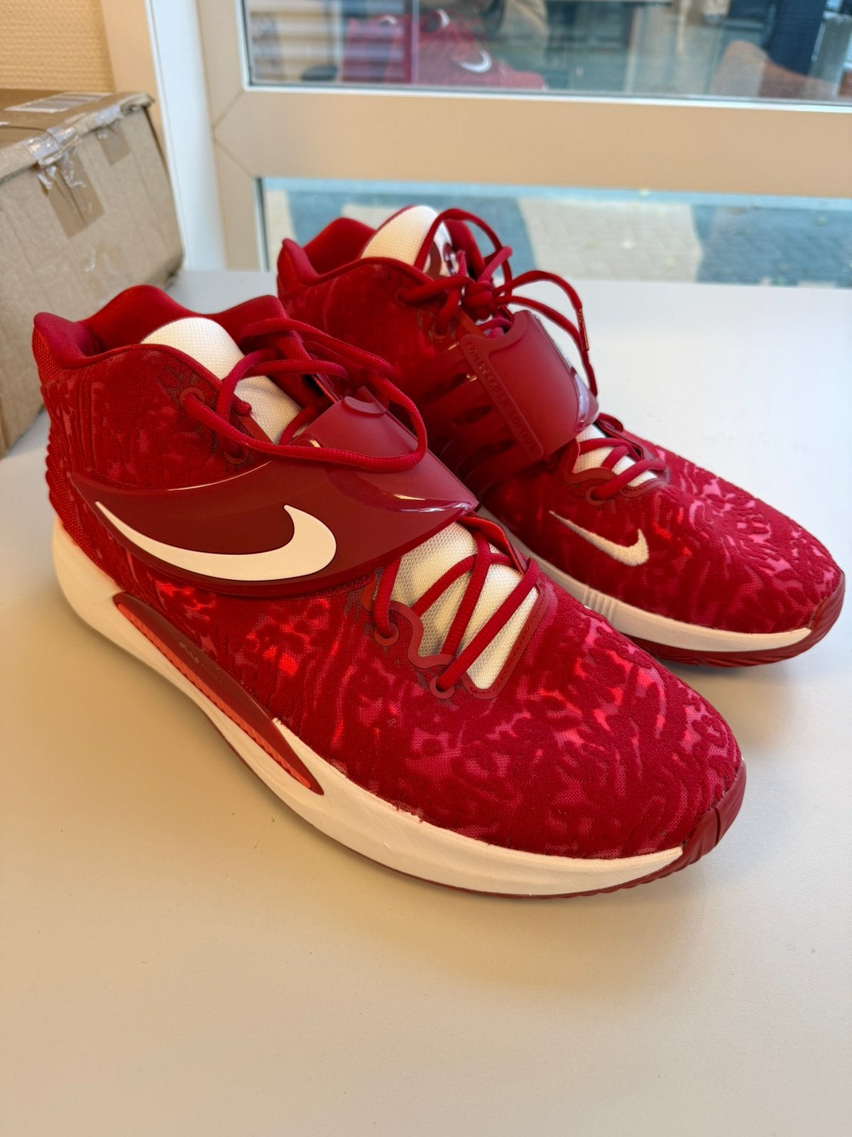 Nike KD 14 TB Gym Red Rode Basketbalschoenen Maat 52,5 Nieuw, P, P, Nieuw, Ophalen of Verzenden