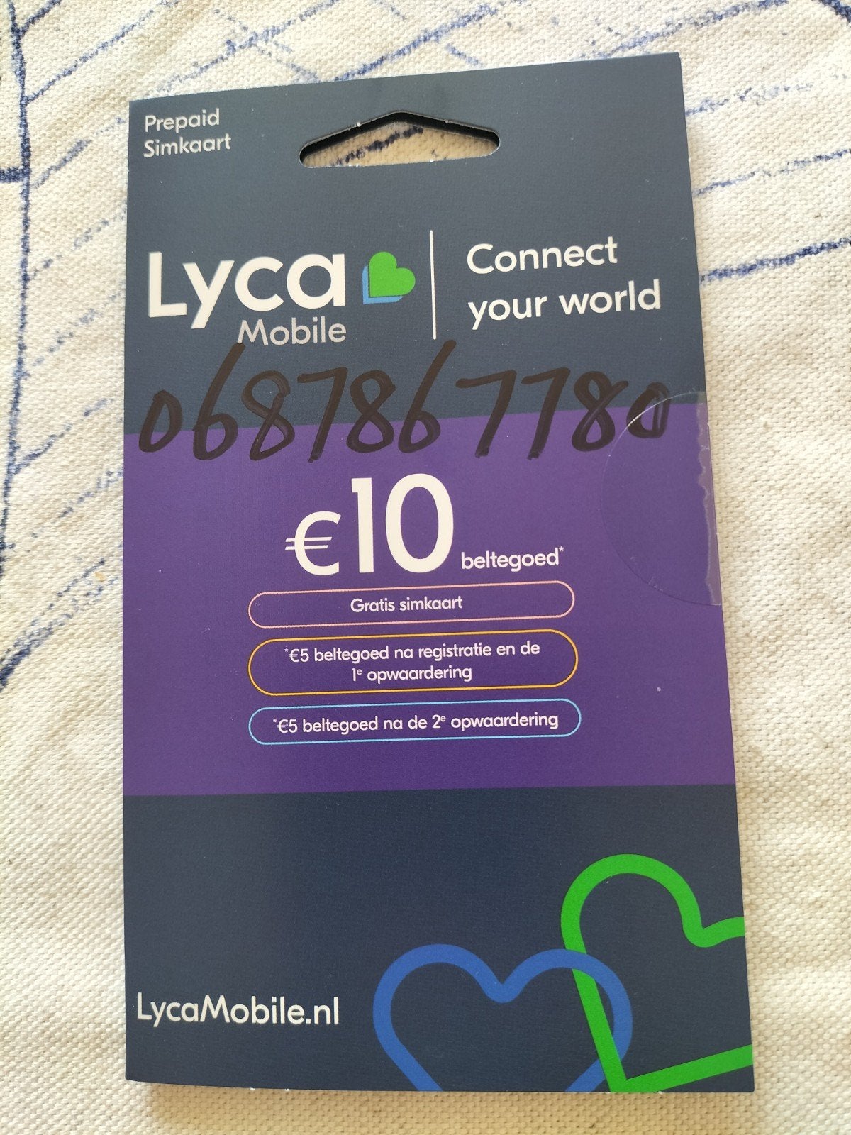 06. 87 86 77 80 top nummer Lyca prepaid 0687867780, Verzenden, Nieuw, KPN, Simkaart