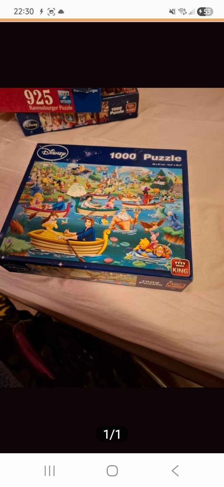 Disney 1000 stukjes puzzel - King, Ophalen of Verzenden