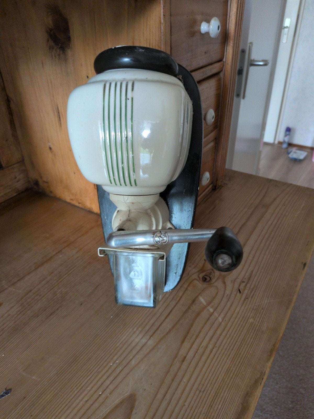 Antieke Wandkoffiemolen - Vintage Keuken Decoratie, Ophalen of Verzenden