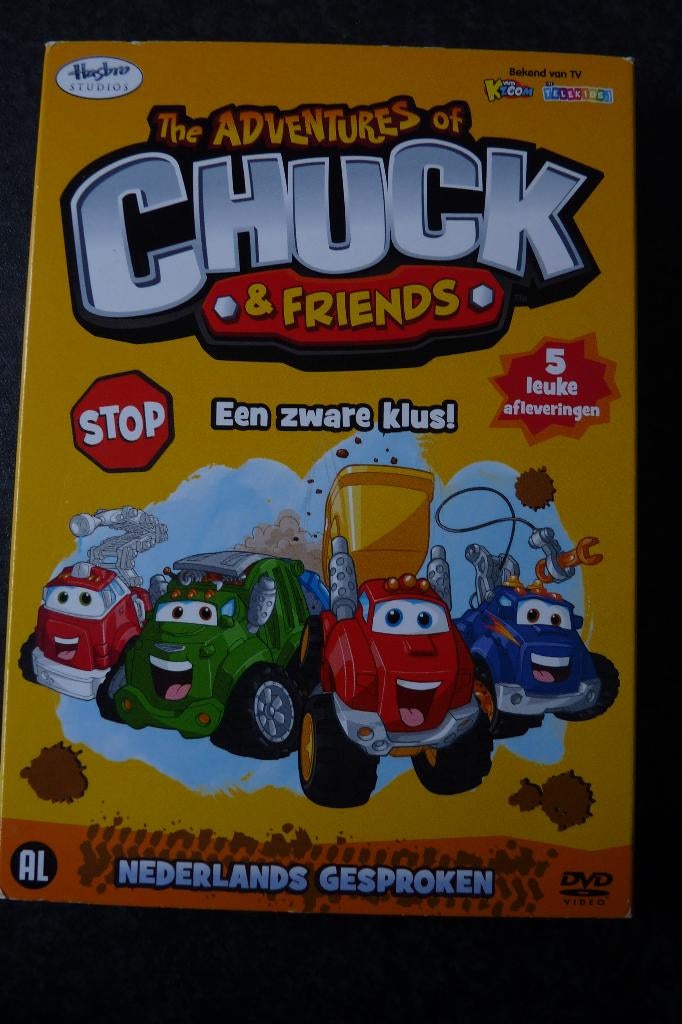 z.g.a.n dvd Chuck & friends een zware klus, Cd's en Dvd's, Dvd's | Kinderen en Jeugd, Zo goed als nieuw, Alle leeftijden, Ophalen of Verzenden