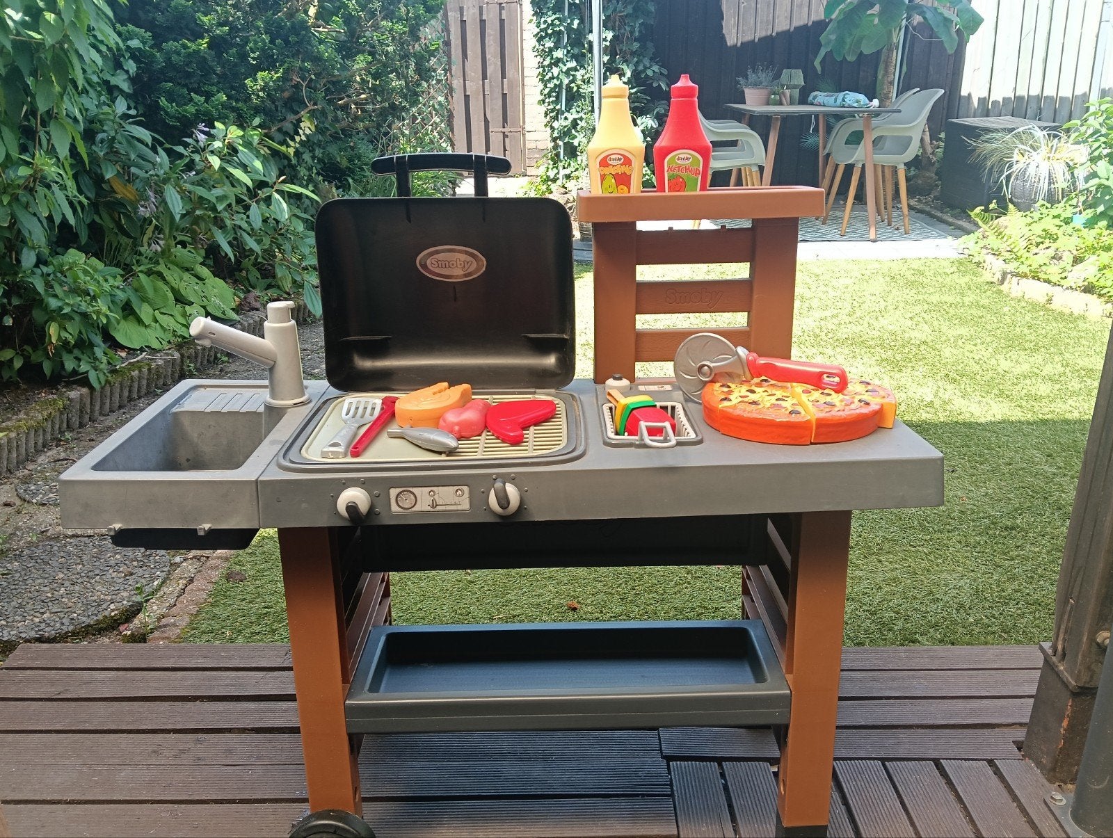 Smoby speelgoed buitenkeuken met barbecue, Ophalen