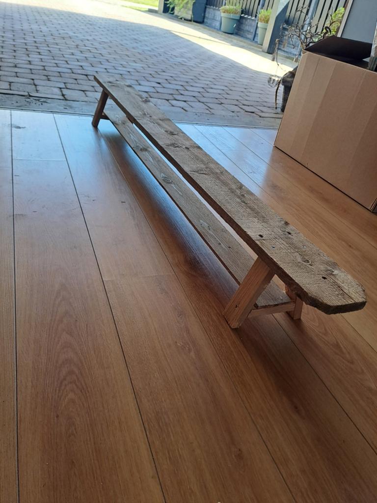 2 Houten bankjes, Huis en Inrichting, Ophalen, Hout