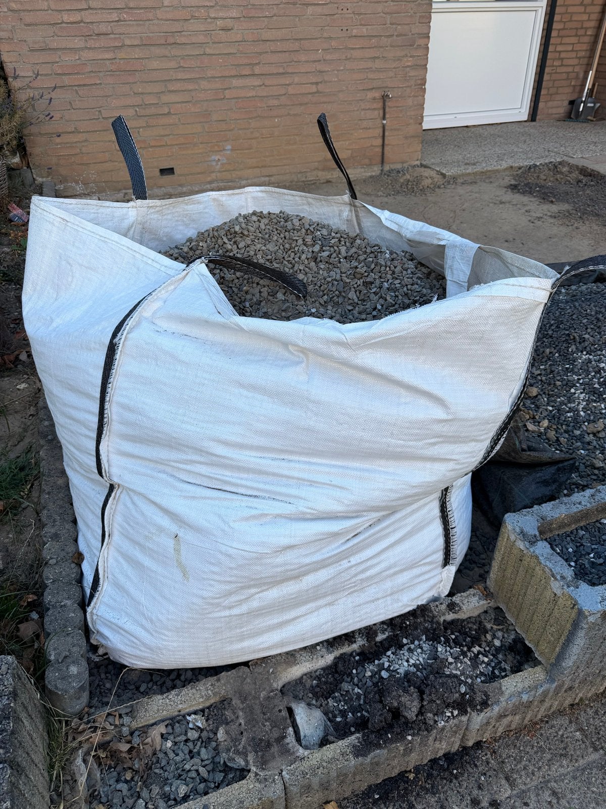 2 Big Bags met Grijs Split, Ophalen, Zo goed als nieuw, Grijs, Split