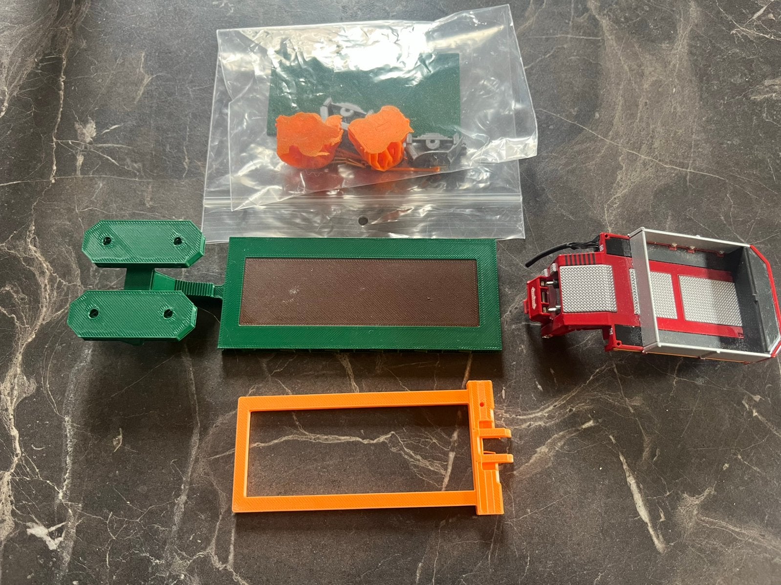 3D geprinten spoorloper 2as met wsi nek b-keuze (doos 16), Overige merken, 3D Modelleur VDEIJK, -, -
