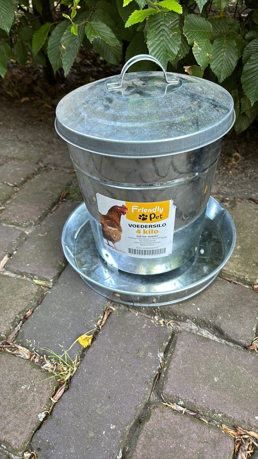 Voedersilo kippen, Ophalen, Zo goed als nieuw, Drinken en Voederen