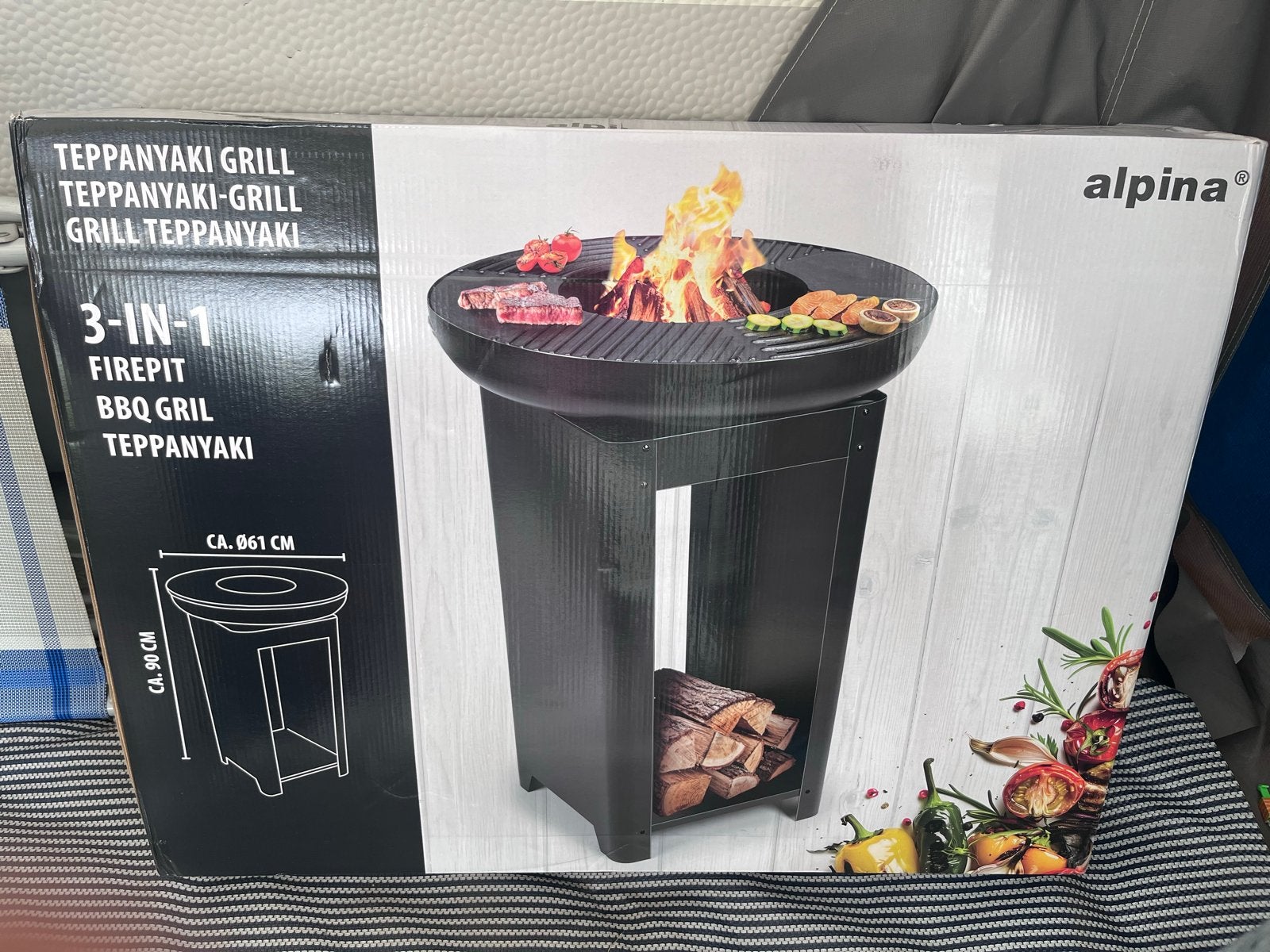Nieuw in doos: Alpina Teppanyaki 3-in-1 Grill, Ophalen, Nieuw