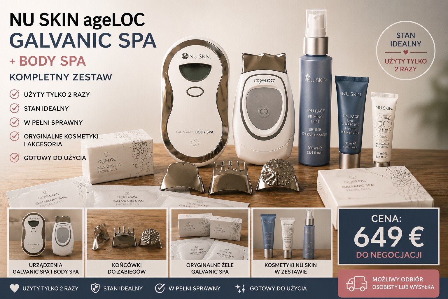 Nu Skin ageLOC Galvanic Spa + Body Spa compleet pakket, Ophalen of Verzenden