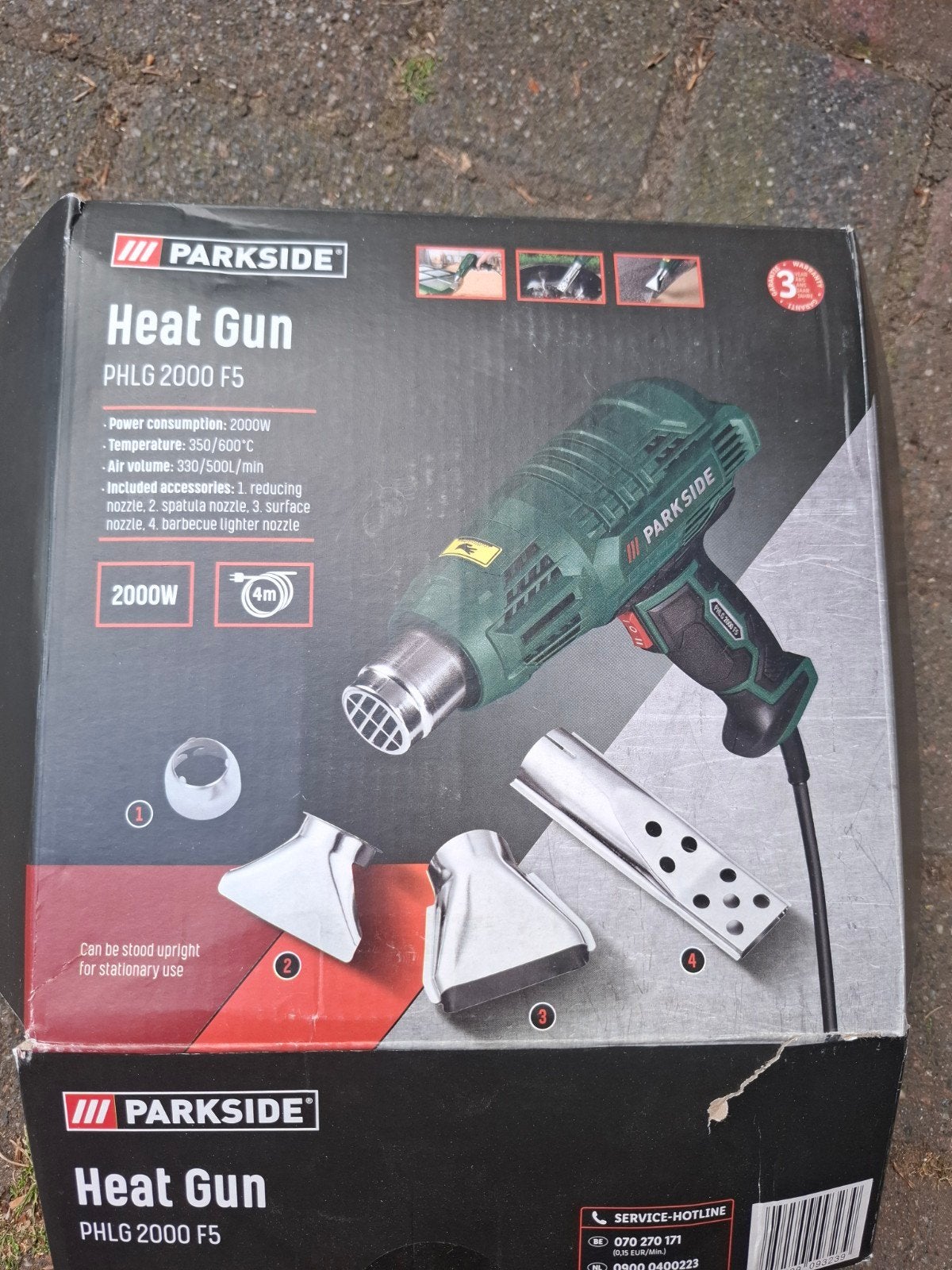 PARKSIDE Heteluchtpistool 2000W - Multifunctioneel, Ophalen of Verzenden, Nieuw, Overige typen, Parkside