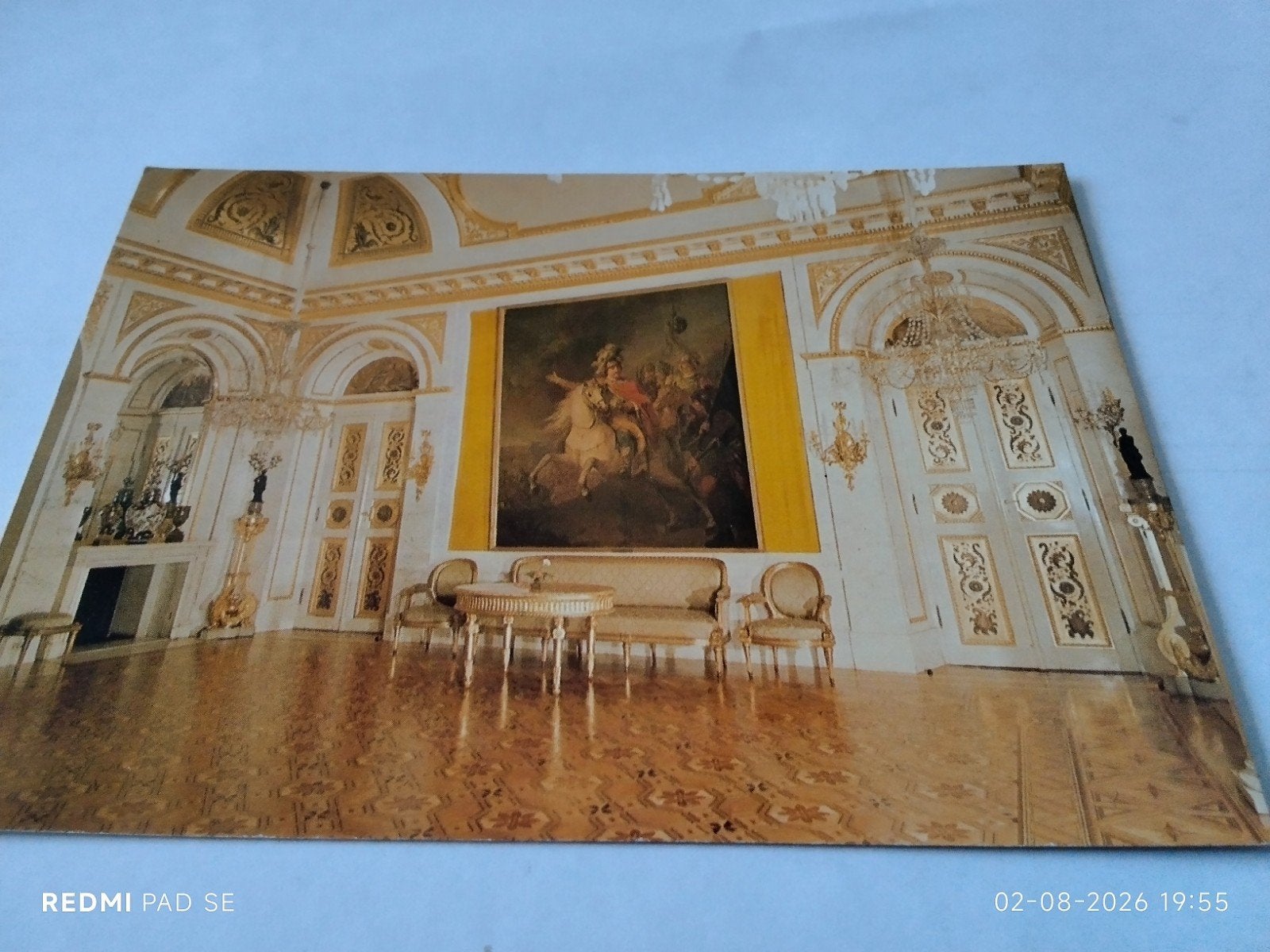 Oude ansichtkaart Paleis in Łazienki, Warschau (Polen), Ophalen of Verzenden