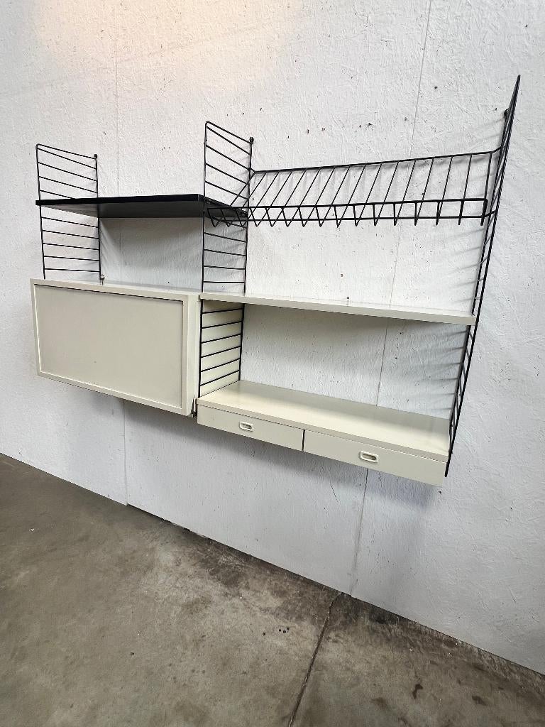 Vintage Modulair Wandmeubel , Karlit Sweden, 1970's, Gebruikt, 150 tot 200 cm, Onbekend, Minder dan 100 cm