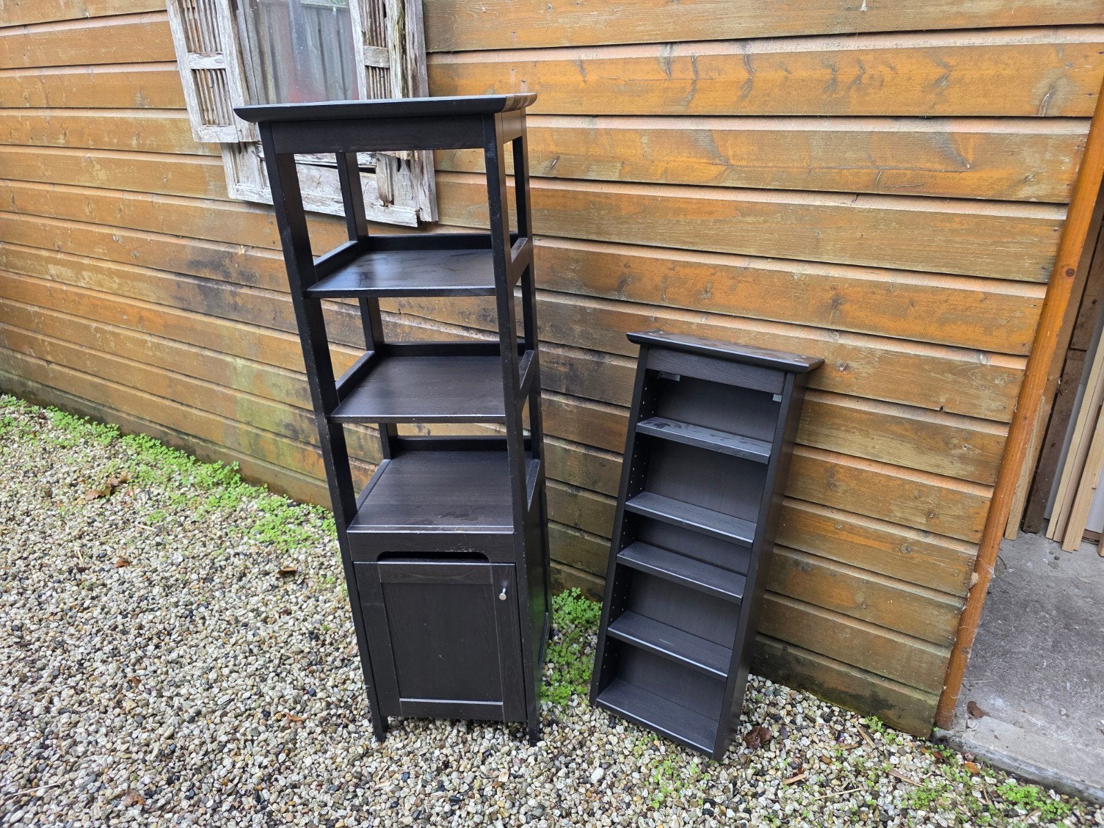 Ikea Open Kastje en Wandrekje - Wengé, Ophalen, Minder dan 50 cm, 100 tot 150 cm, Tijdloos landelijk