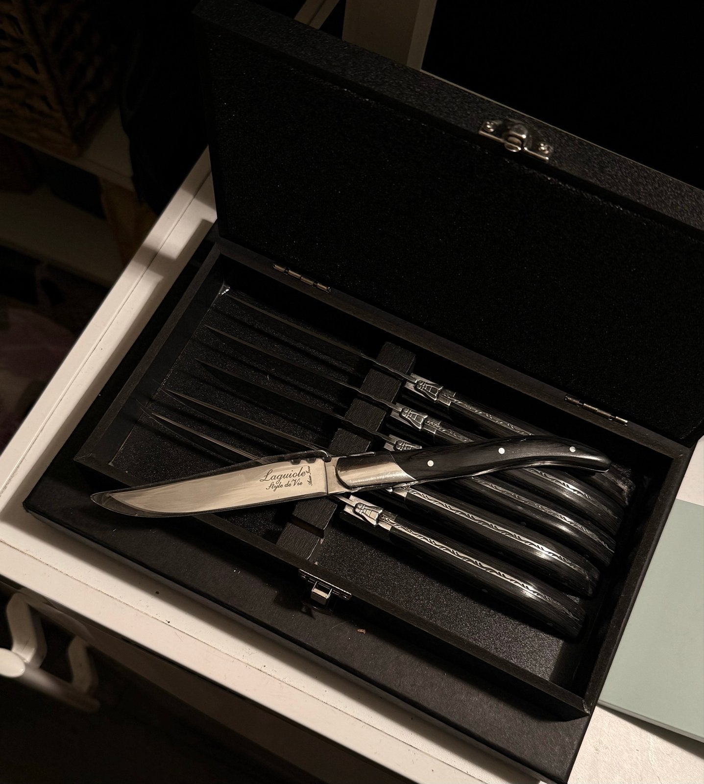 Laguiole Style de Vie messen set, Los bestek, Laguiole, Ophalen of Verzenden, Zo goed als nieuw