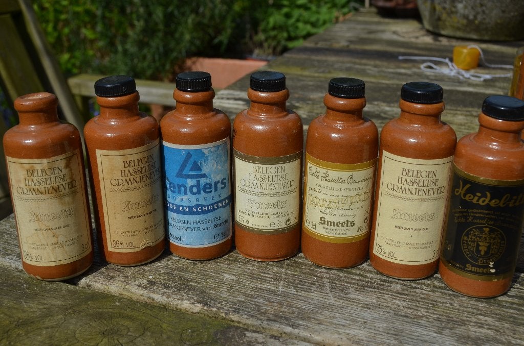 Diverse miniatuur flesjes meest Belgische jenever (2), Ophalen of Verzenden, Gebruikt, Overige typen