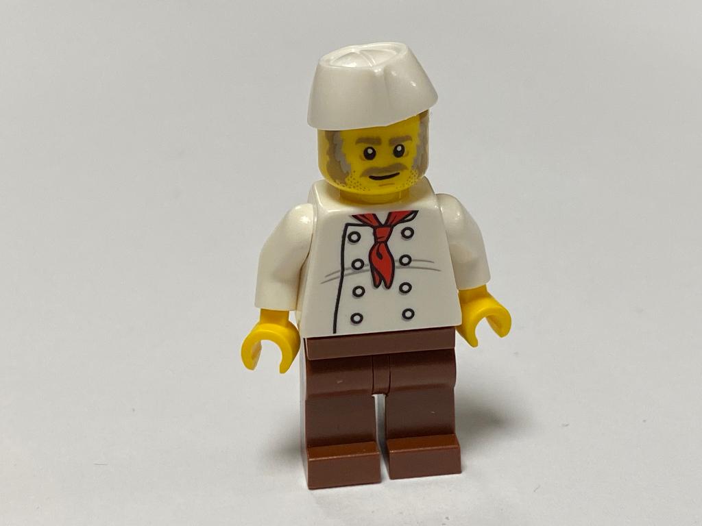 Lego Town Minifiguur twn310 chefkok met snor, Overige thema's, Lego, Nieuw, Ophalen of Verzenden
